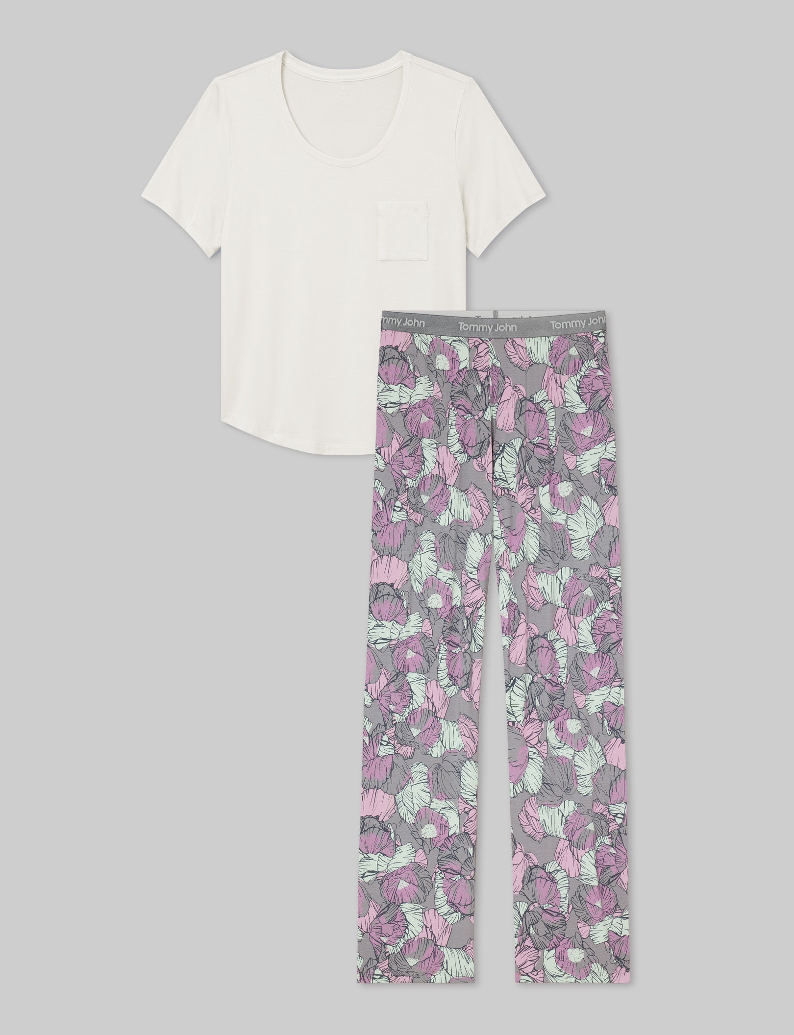 Women's Second Skin Sleep Pocket Tee & Pant Set