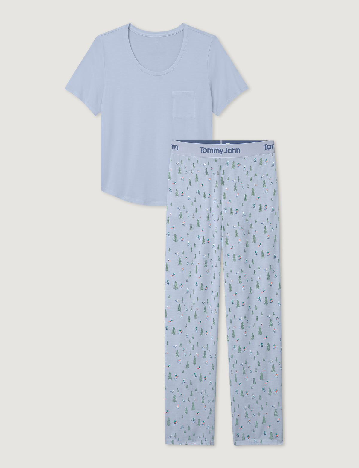 Women's Second Skin Sleep Pocket Tee & Pant Set