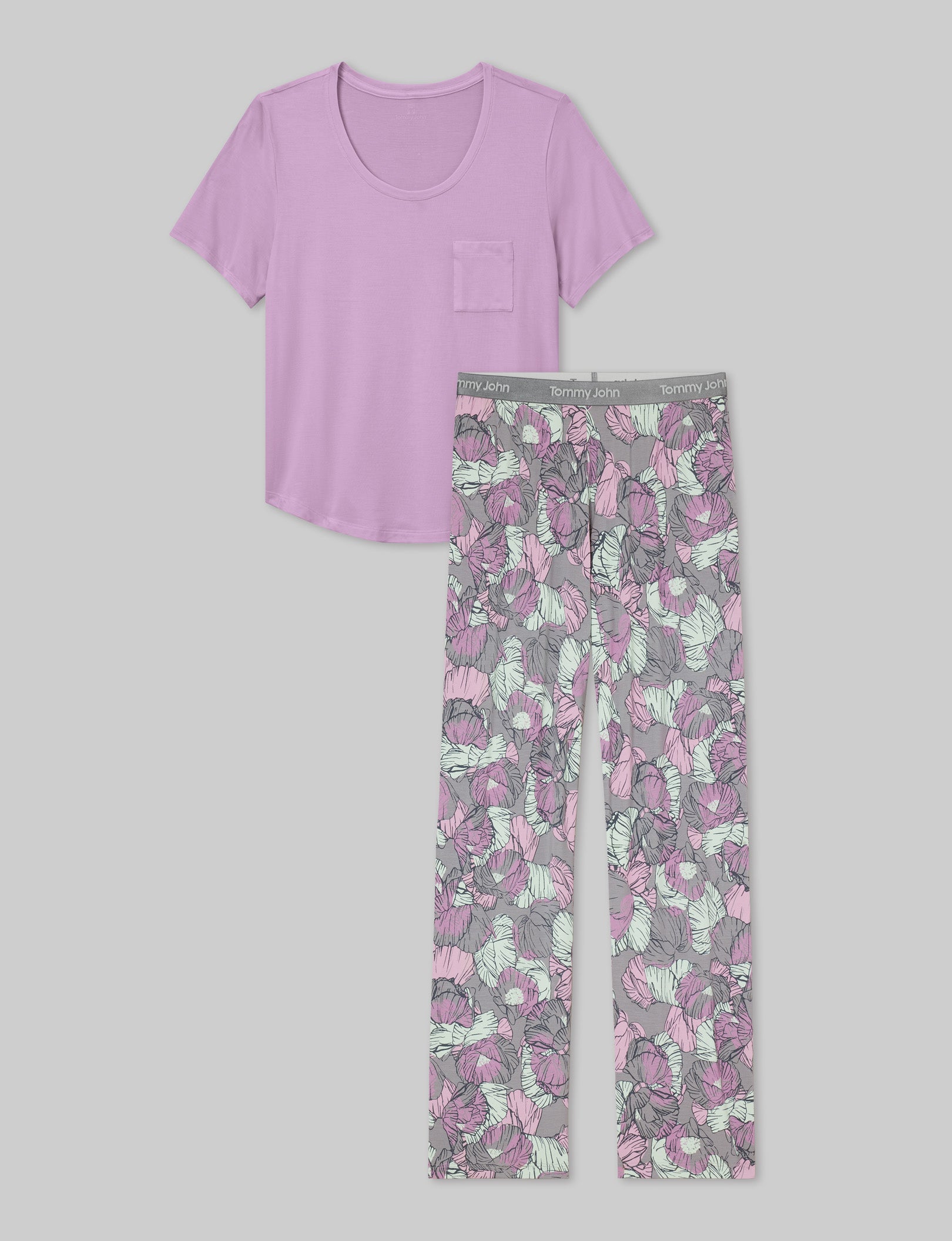 Women's Second Skin Sleep Pocket Tee & Pant Set