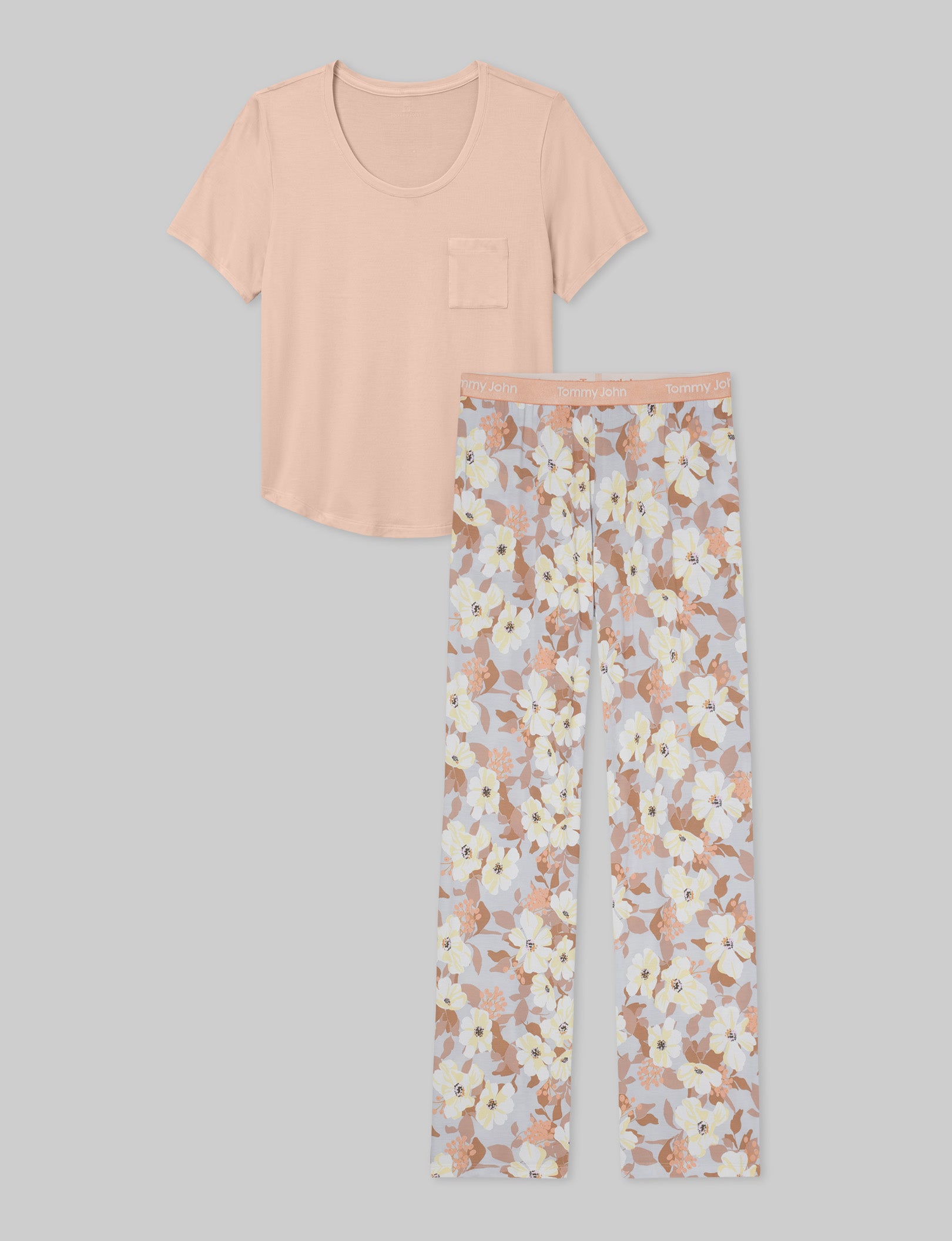Women's Second Skin Sleep Pocket Tee & Pant Set