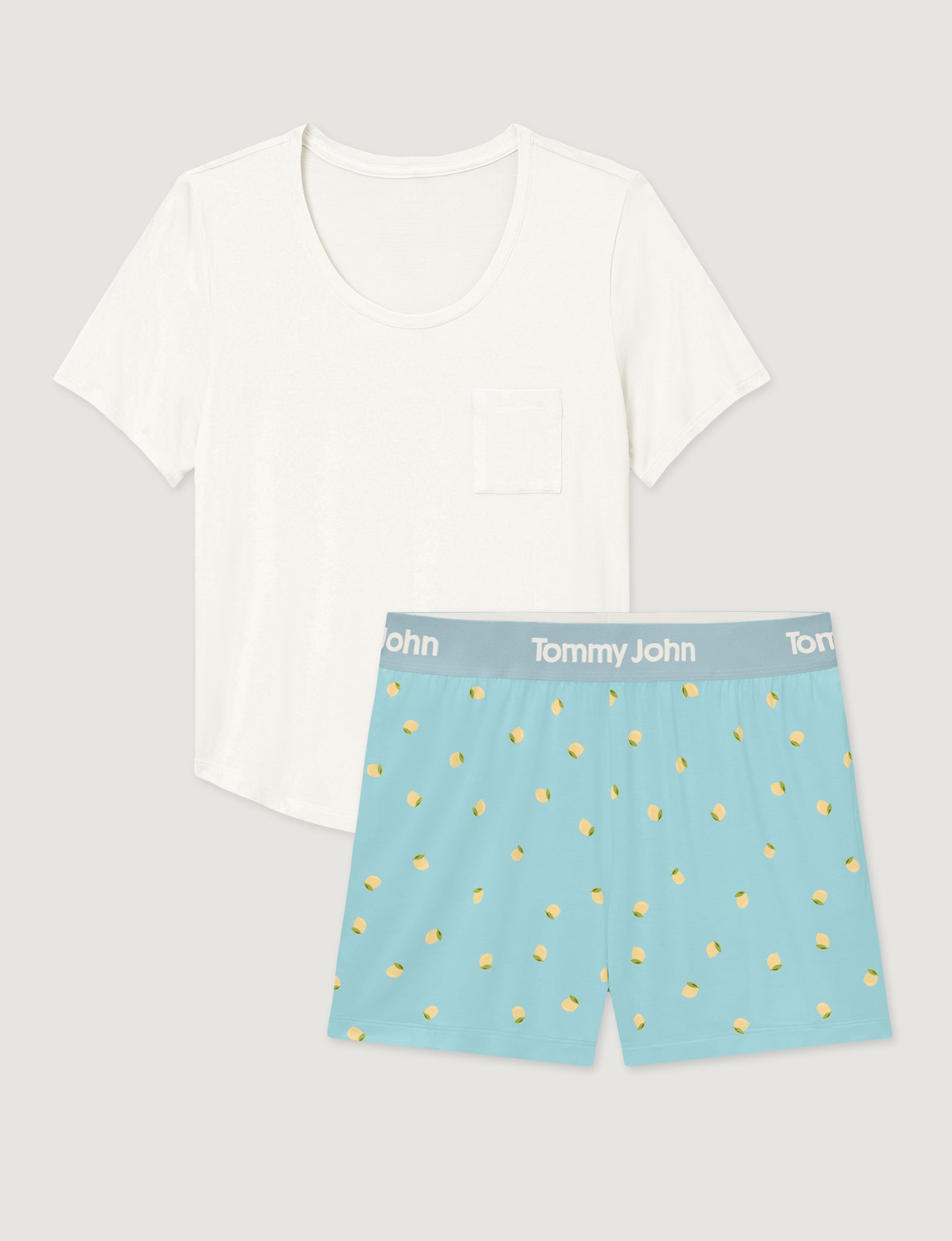 Women's Second Skin Sleep Pocket Tee & Short Set