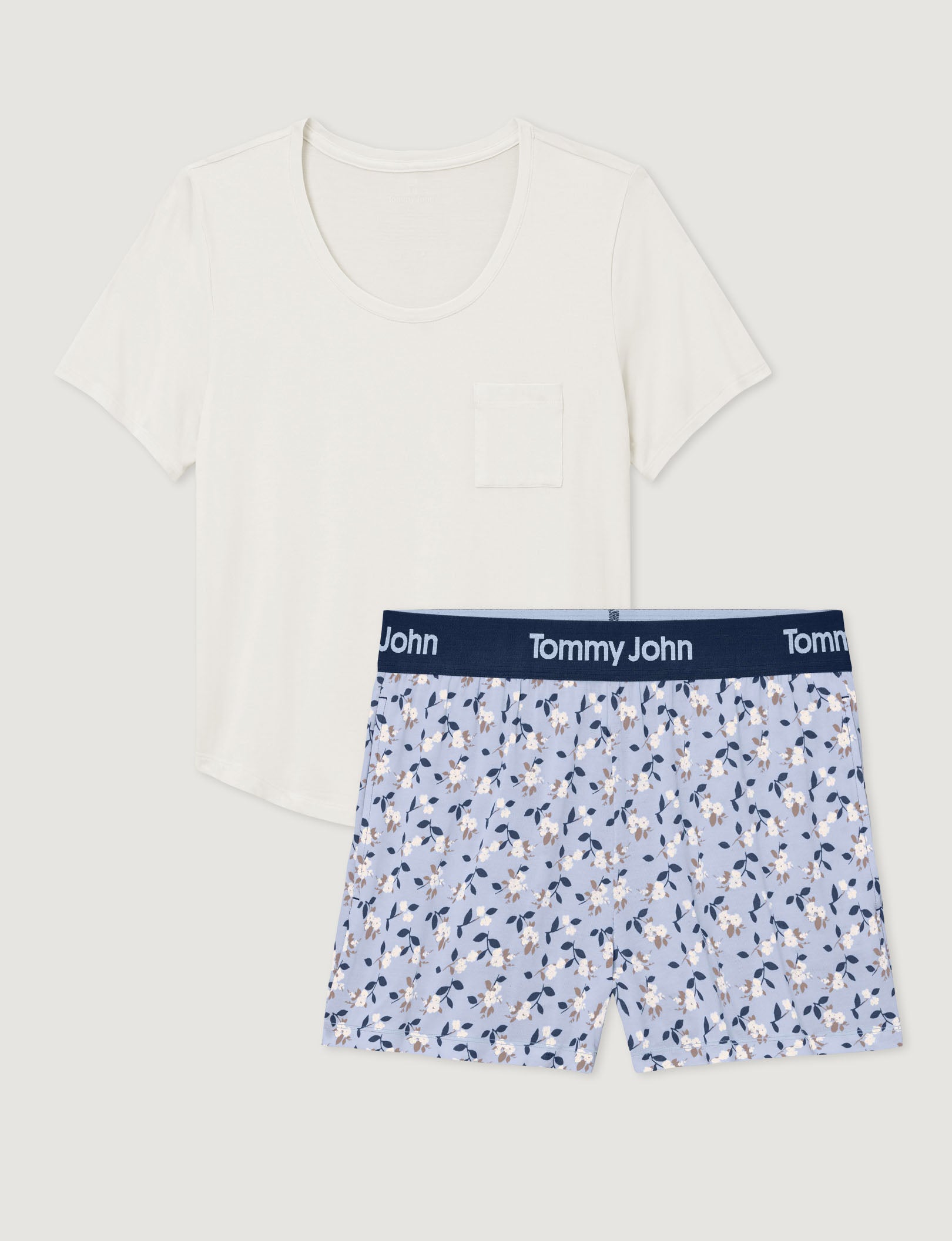 Women's Second Skin Sleep Pocket Tee & Short Set