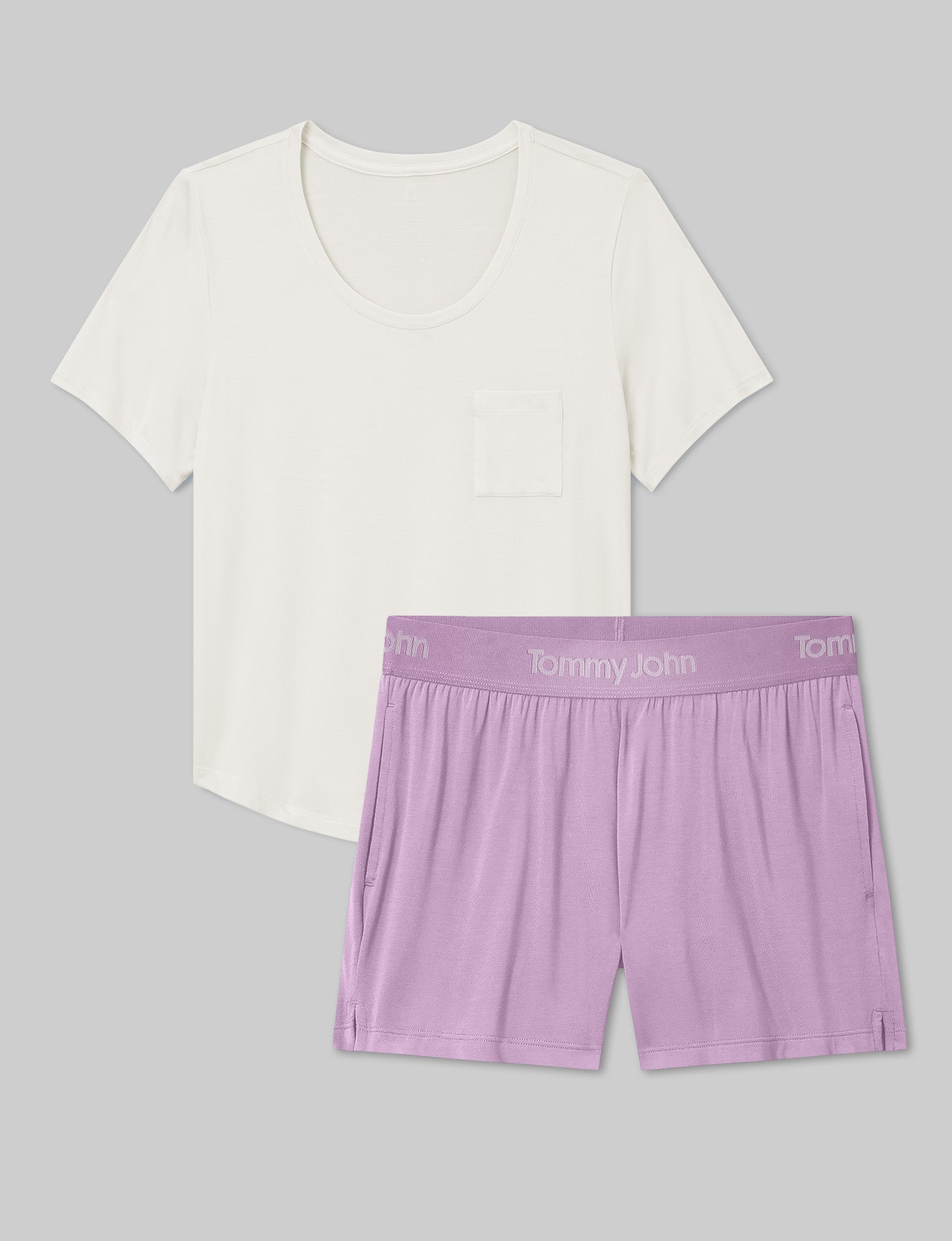 Women's Second Skin Sleep Pocket Tee & Short Set