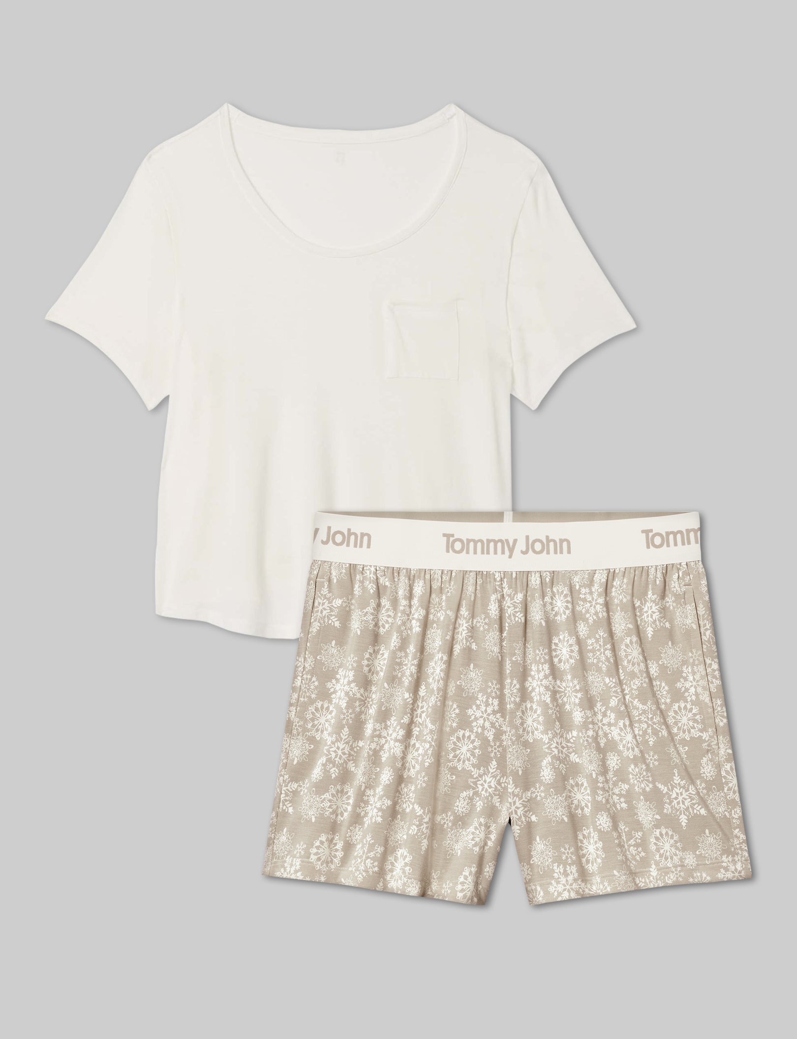 Women's Second Skin Sleep Pocket Tee & Short Set