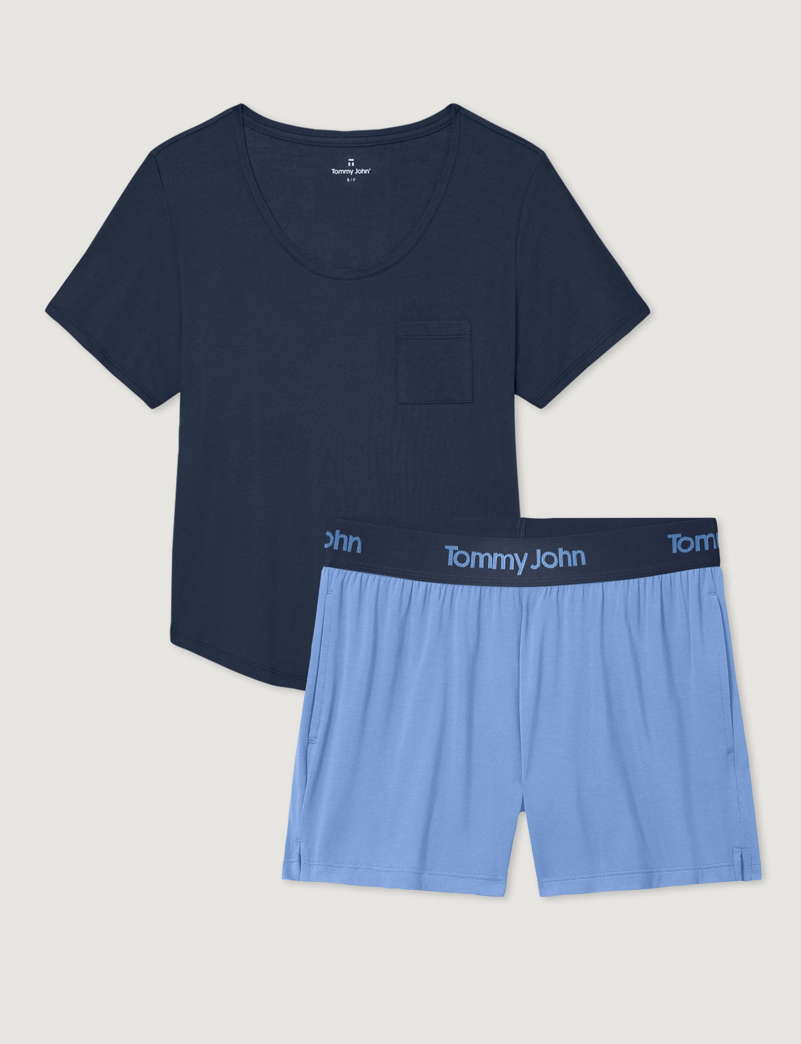 Women's Second Skin Sleep Pocket Tee & Short Set