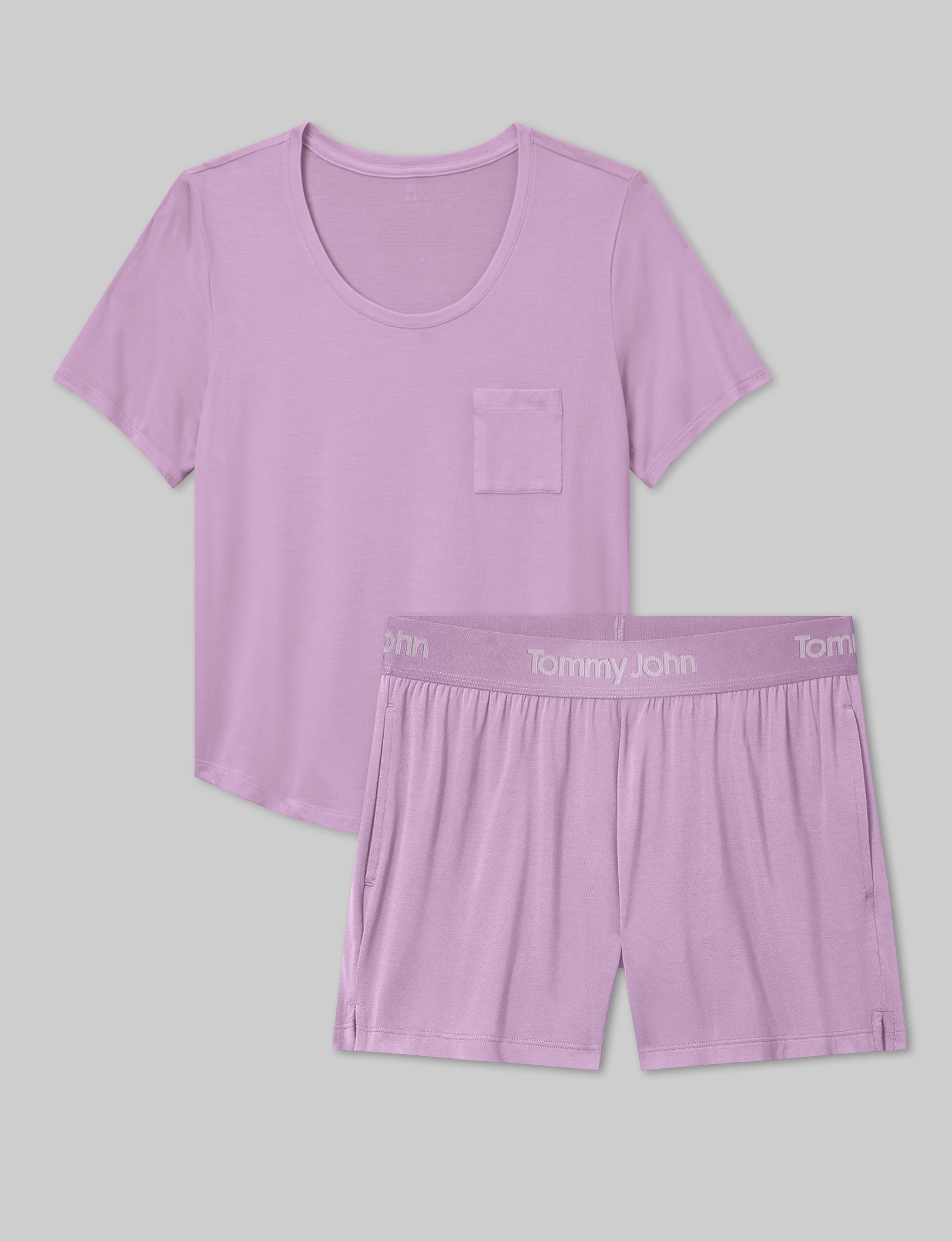 Women's Second Skin Sleep Pocket Tee & Short Set