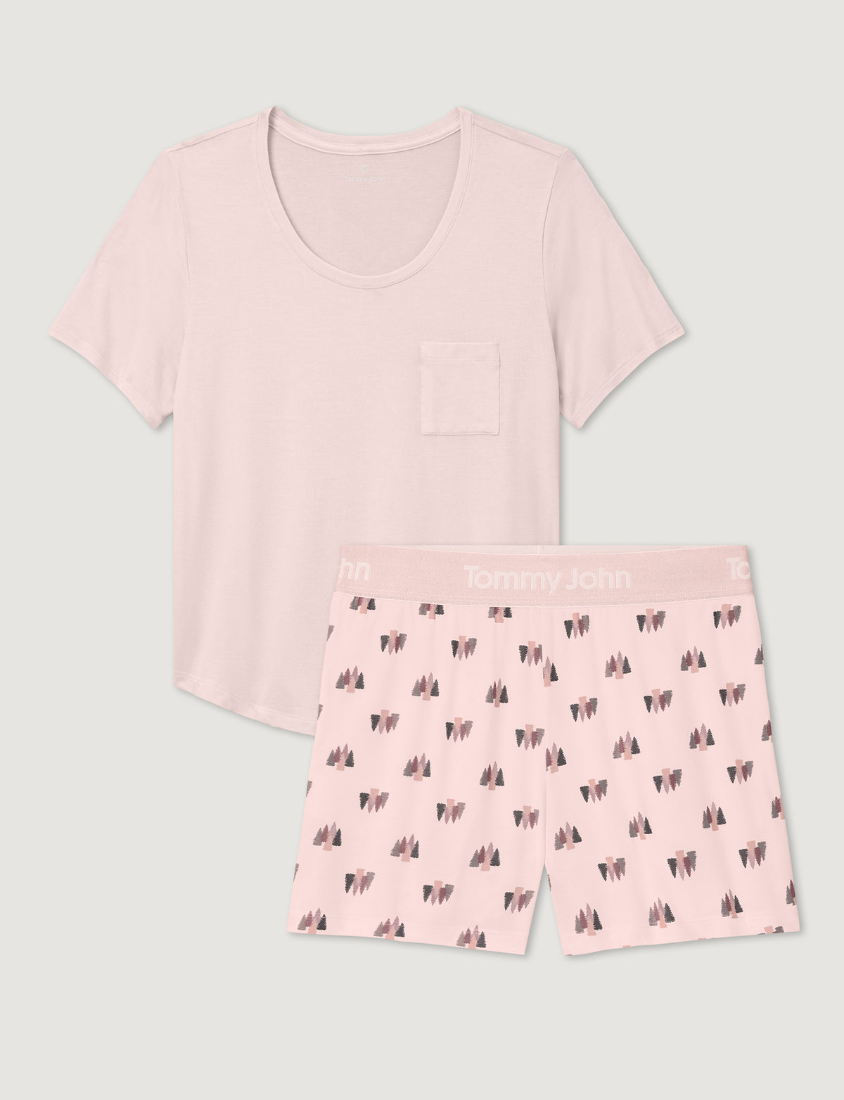 Women's Second Skin Sleep Pocket Tee & Short Set