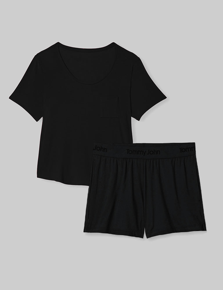 Women's Second Skin Sleep Tee & Short Set