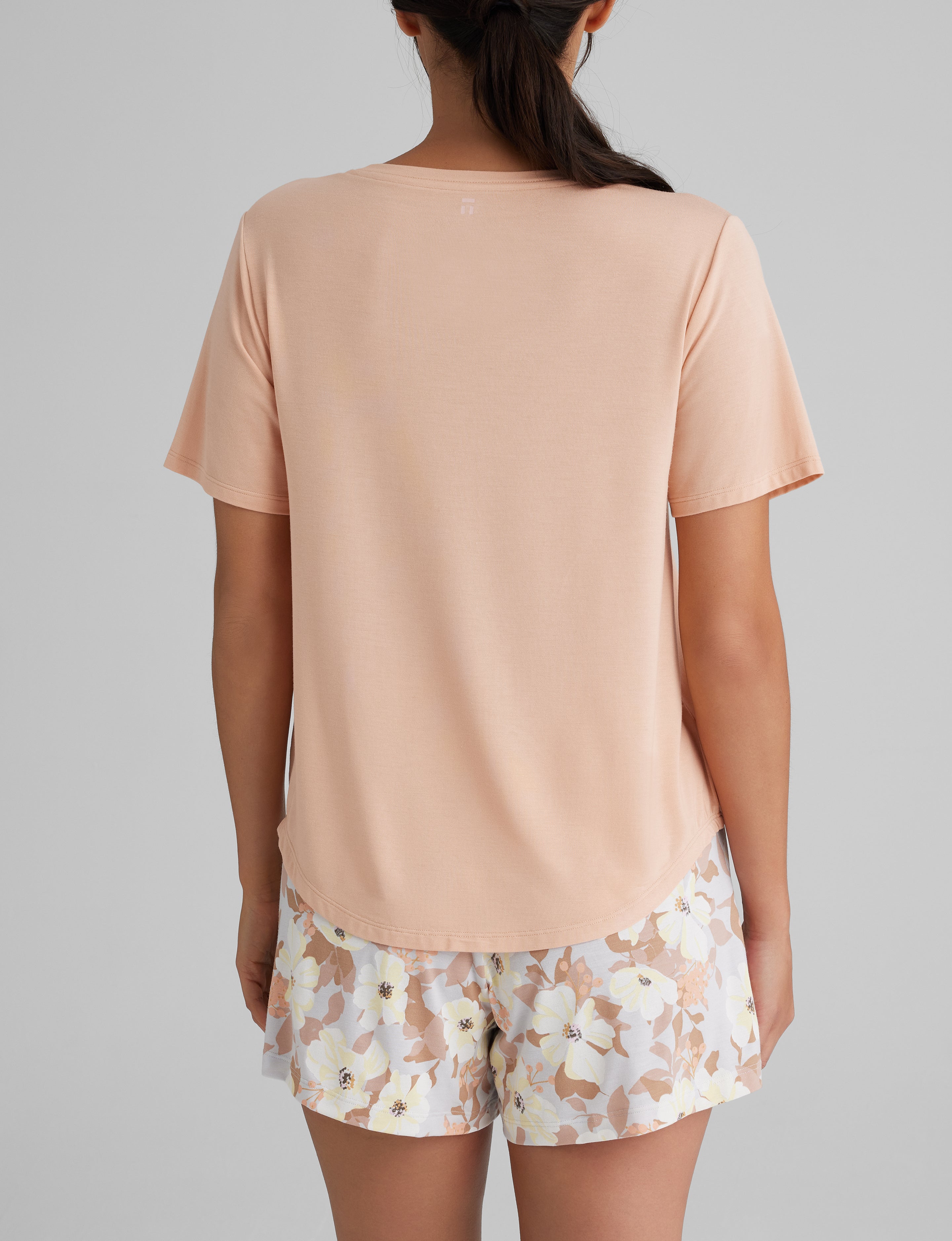 Women's Second Skin Sleep Pocket Tee & Short Set
