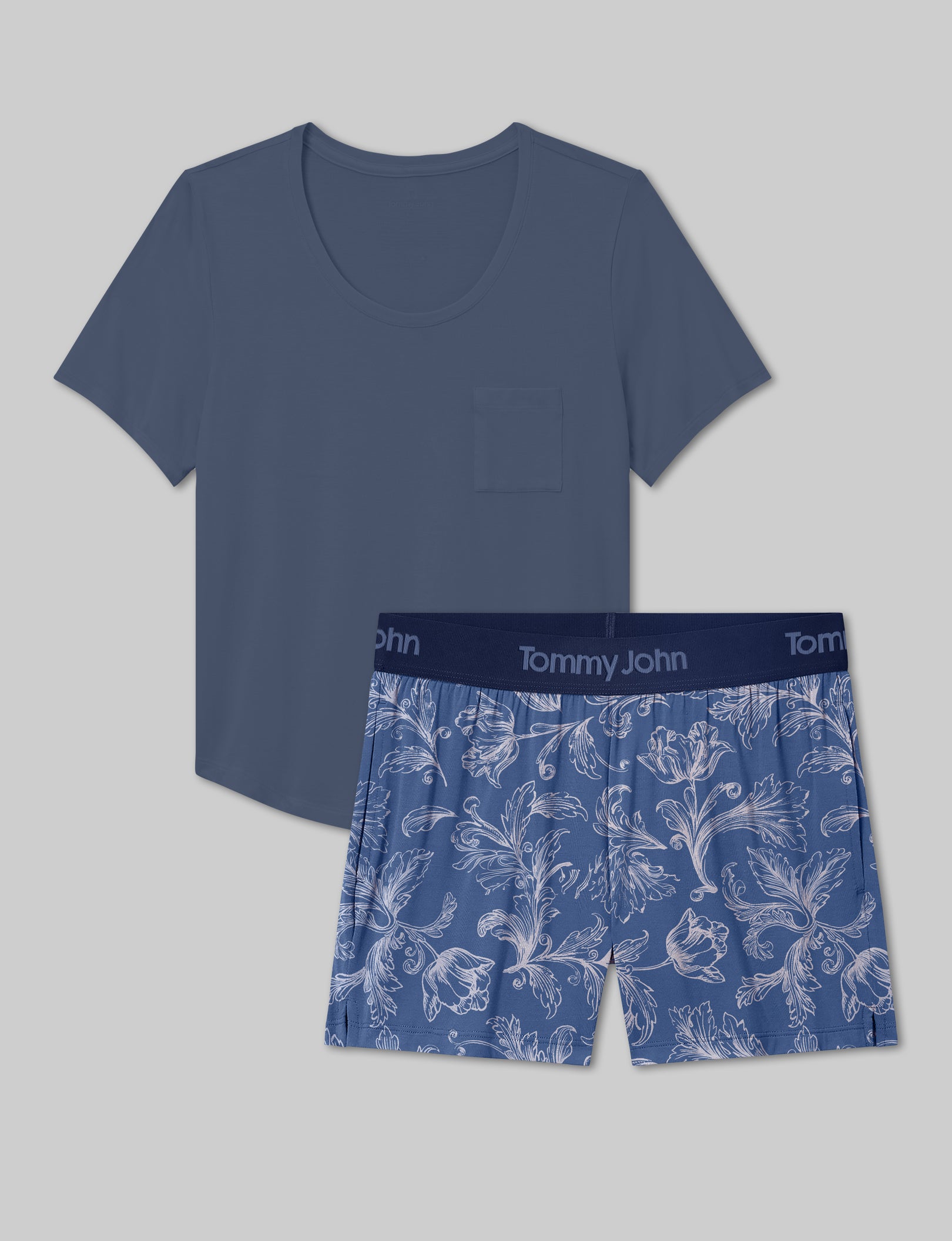 Women's Second Skin Sleep Pocket Tee & Short Set