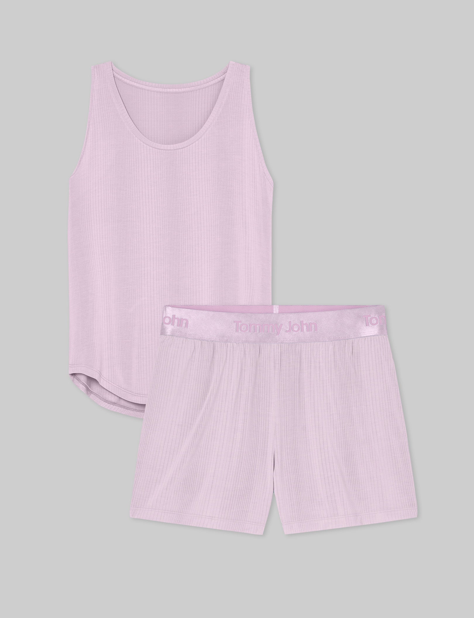 Women's Second Skin Luxe Rib Sleep Tee & Short Set