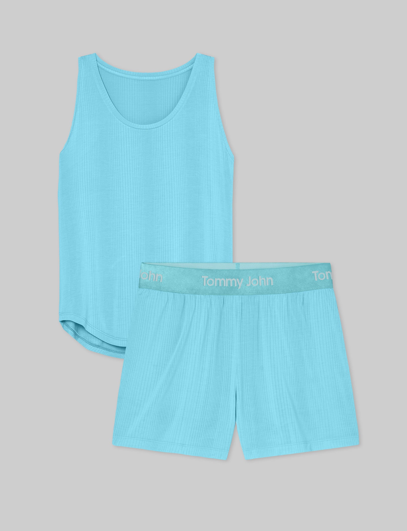 Women's Second Skin Luxe Rib Sleep Tee & Short Set