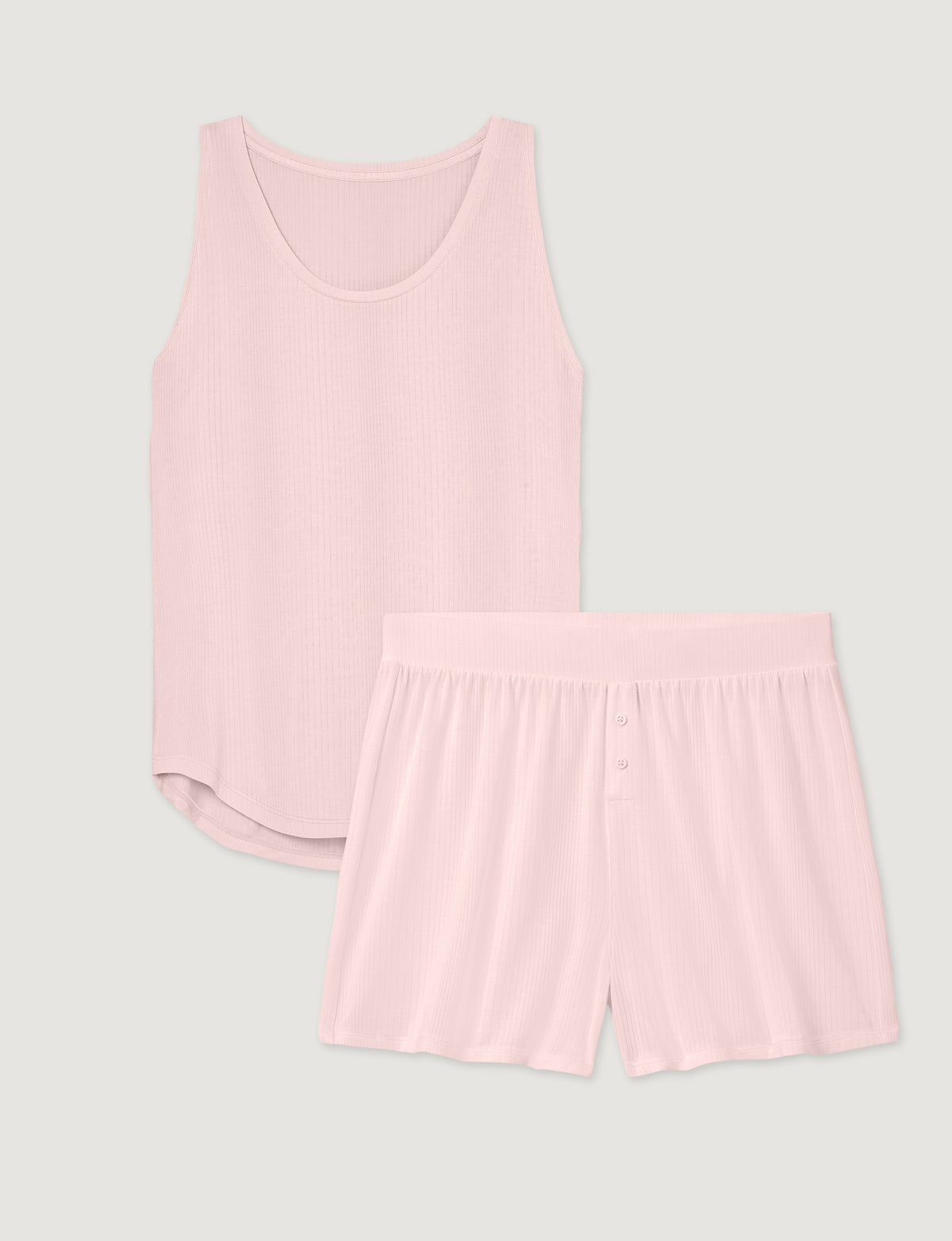 Women's Second Skin Luxe Rib Sleep Tank & Short Set