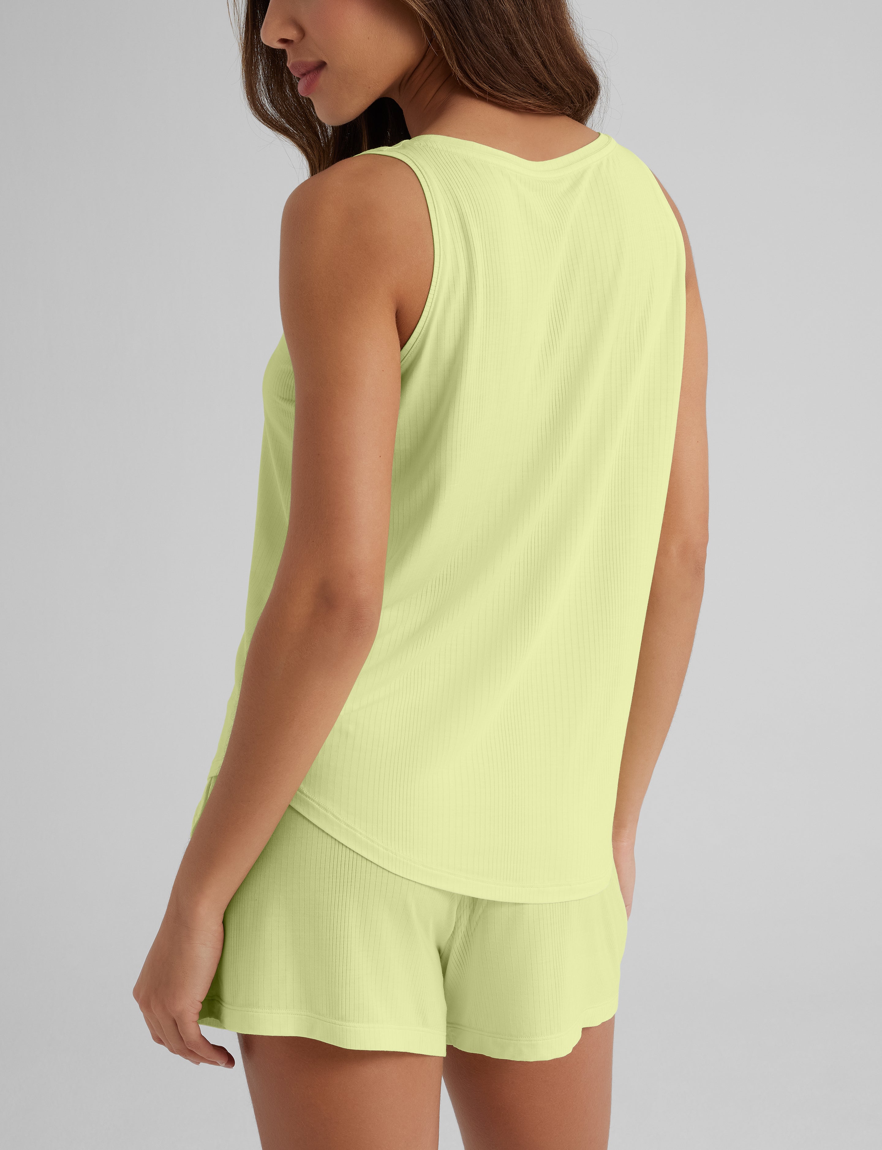 Women's Second Skin Luxe Rib Sleep Tank & Short Set