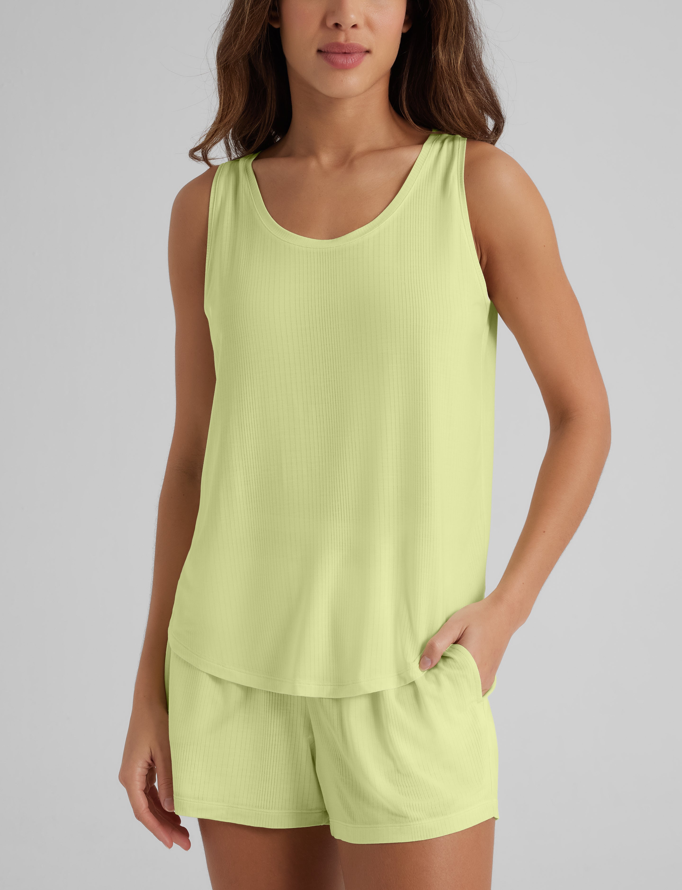 Women's Second Skin Luxe Rib Sleep Tank