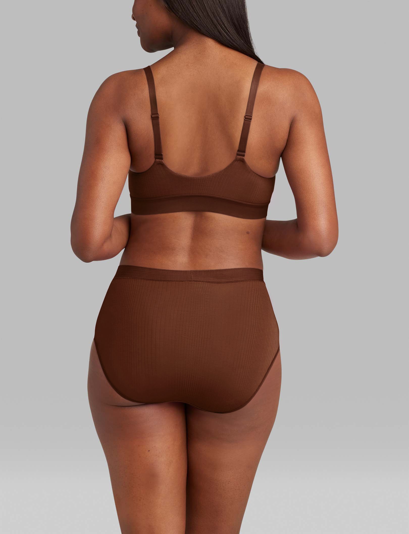 Women's Second Skin Luxe Rib Triangle Bralette