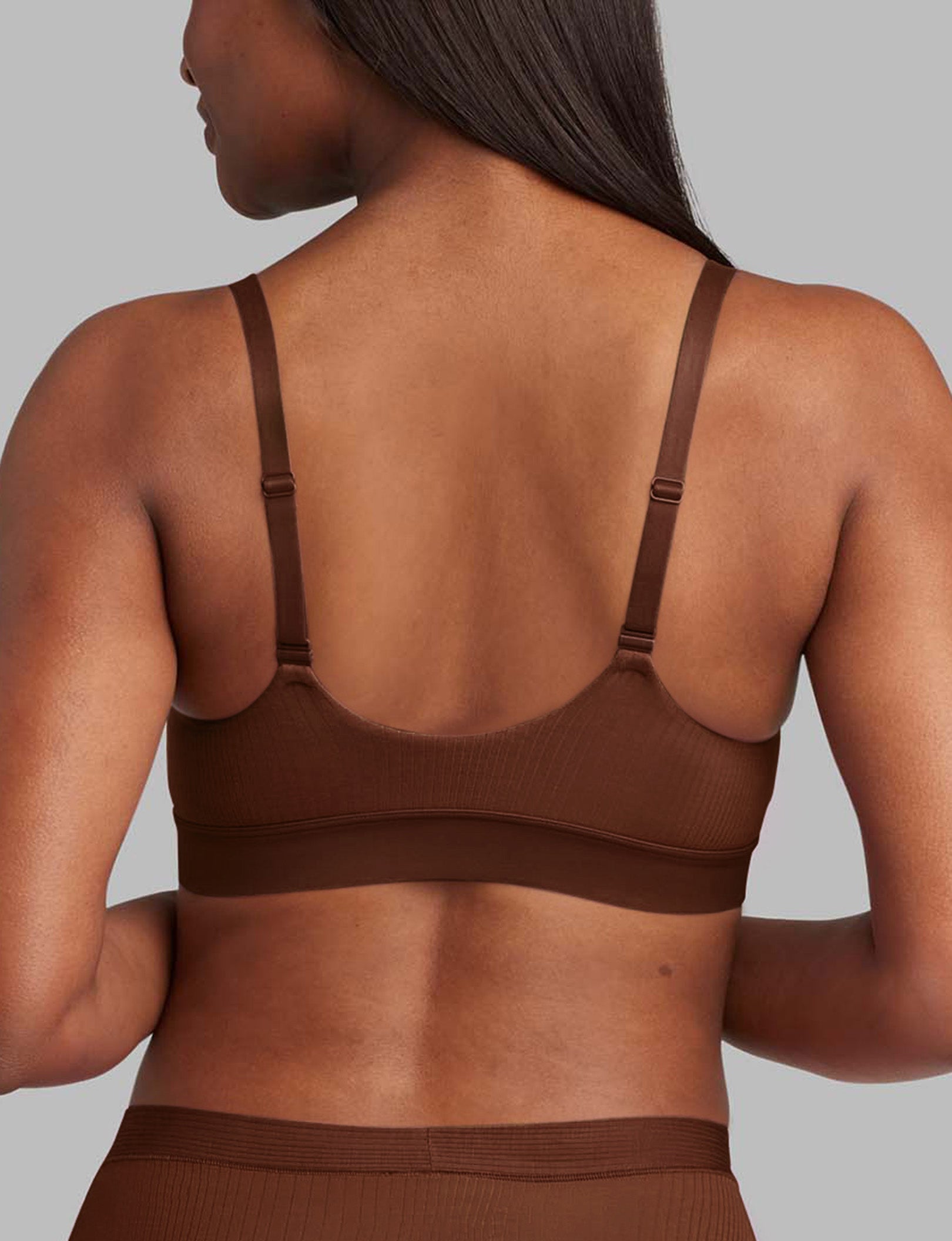 Women's Second Skin Luxe Rib Triangle Bralette