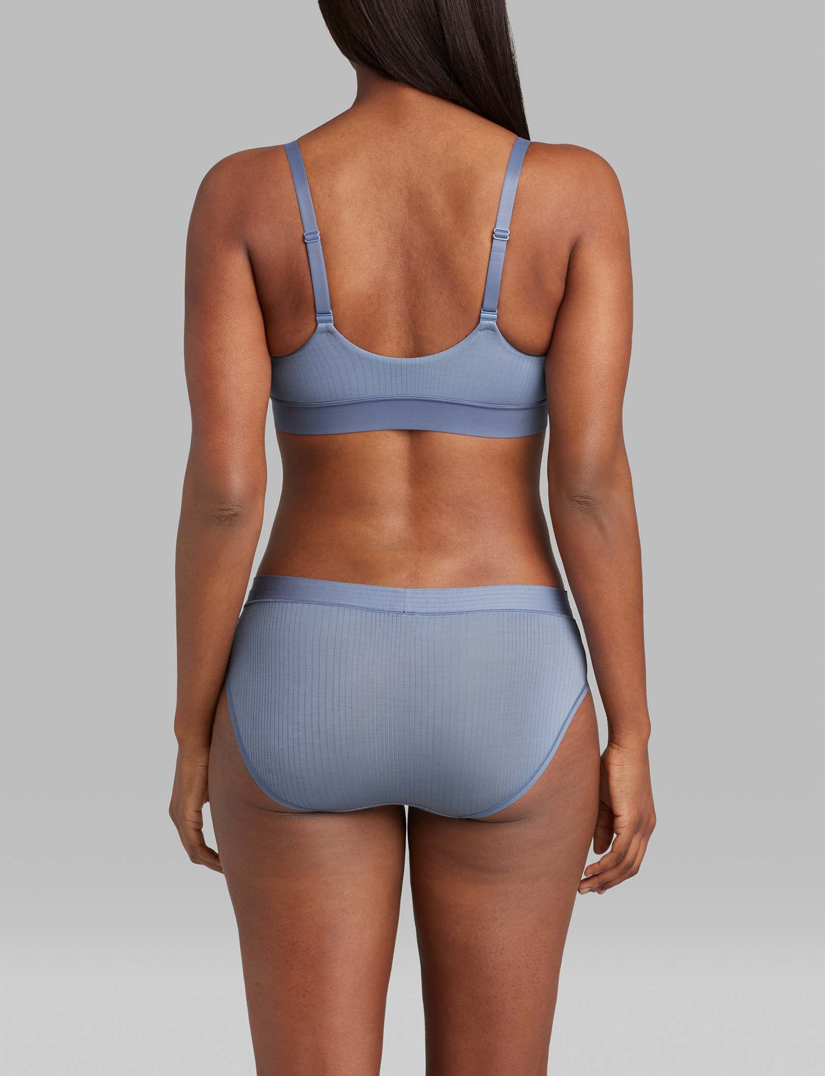 Women's Second Skin Luxe Rib Triangle Bralette
