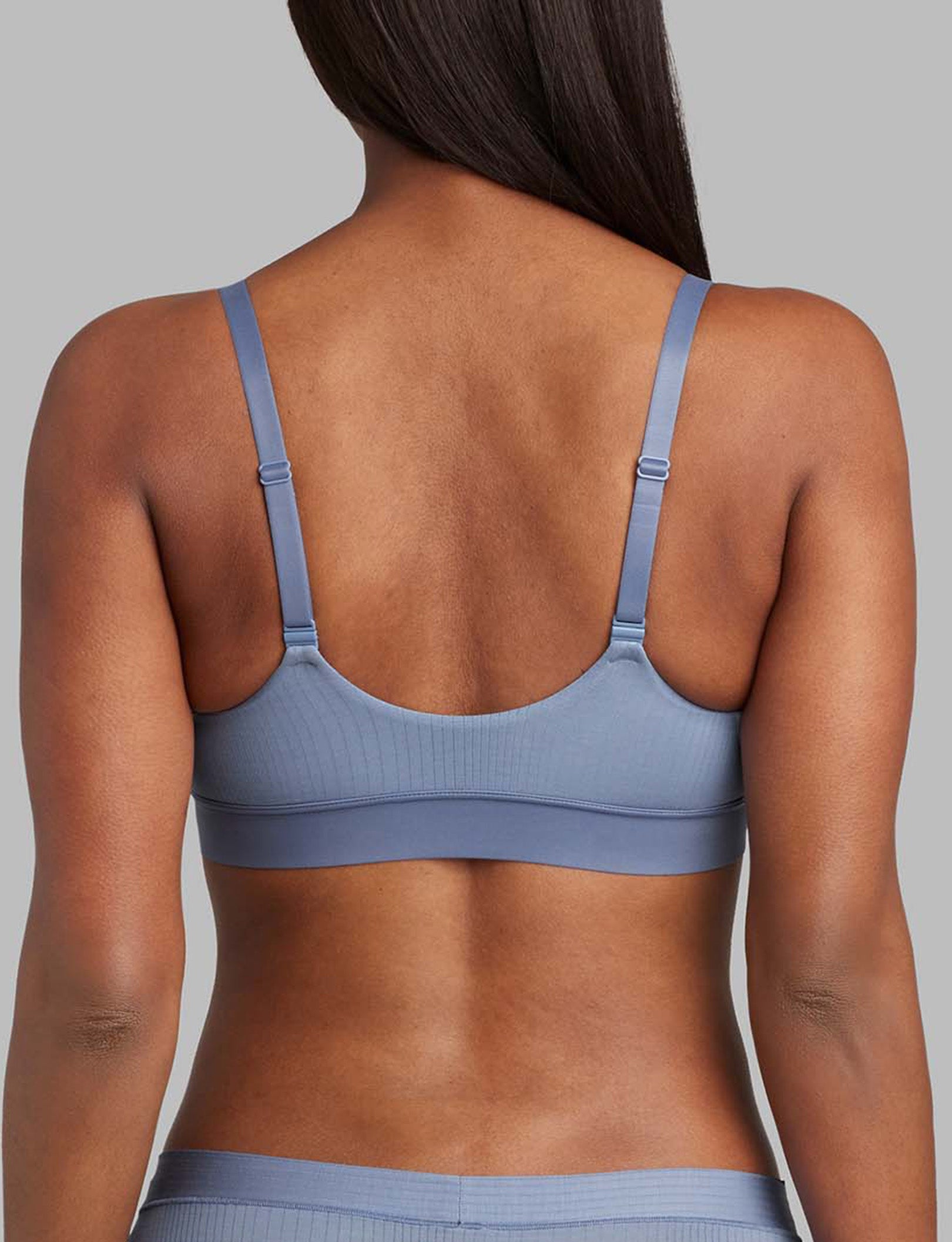 Women's Second Skin Luxe Rib Triangle Bralette