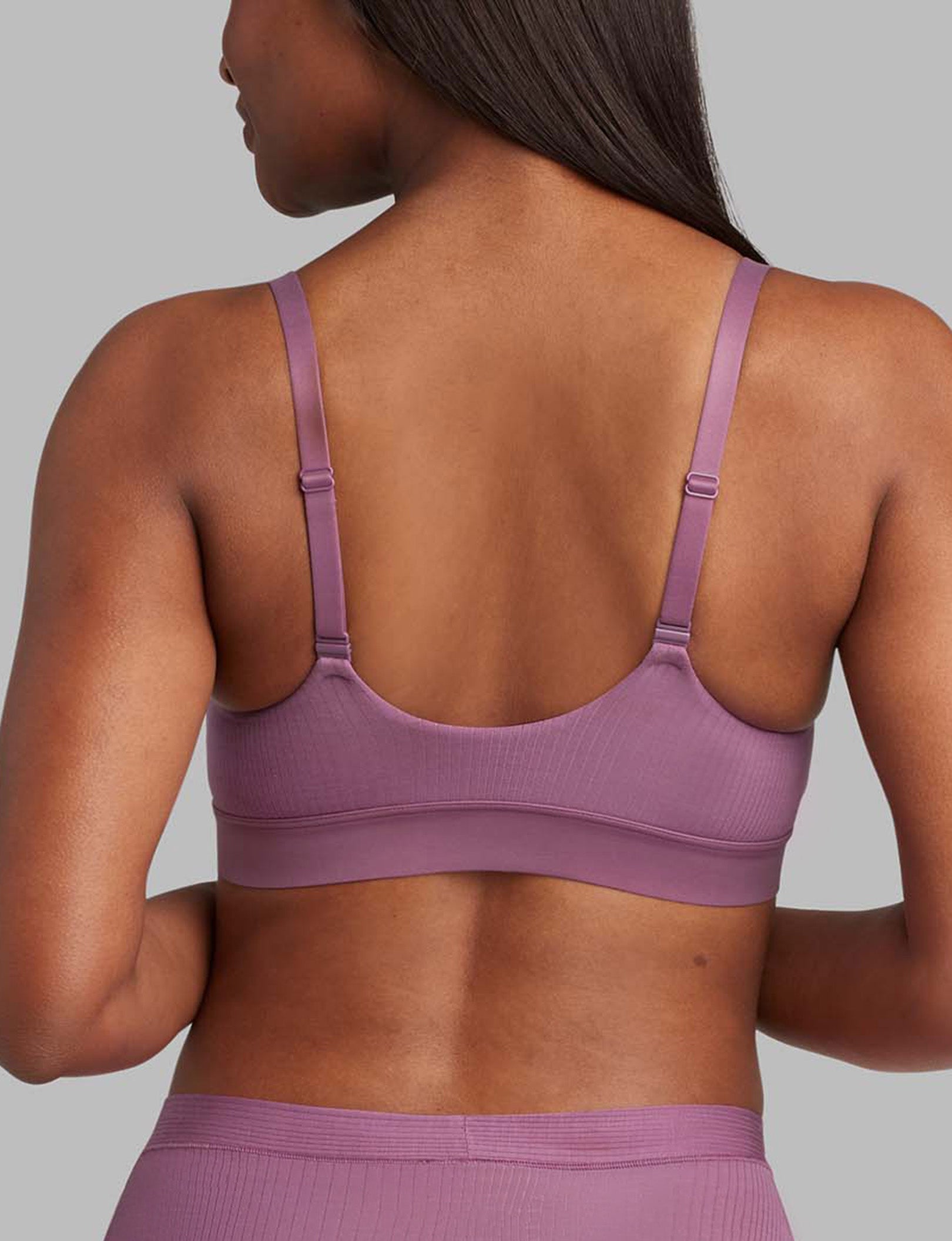 Women's Second Skin Luxe Rib Triangle Bralette