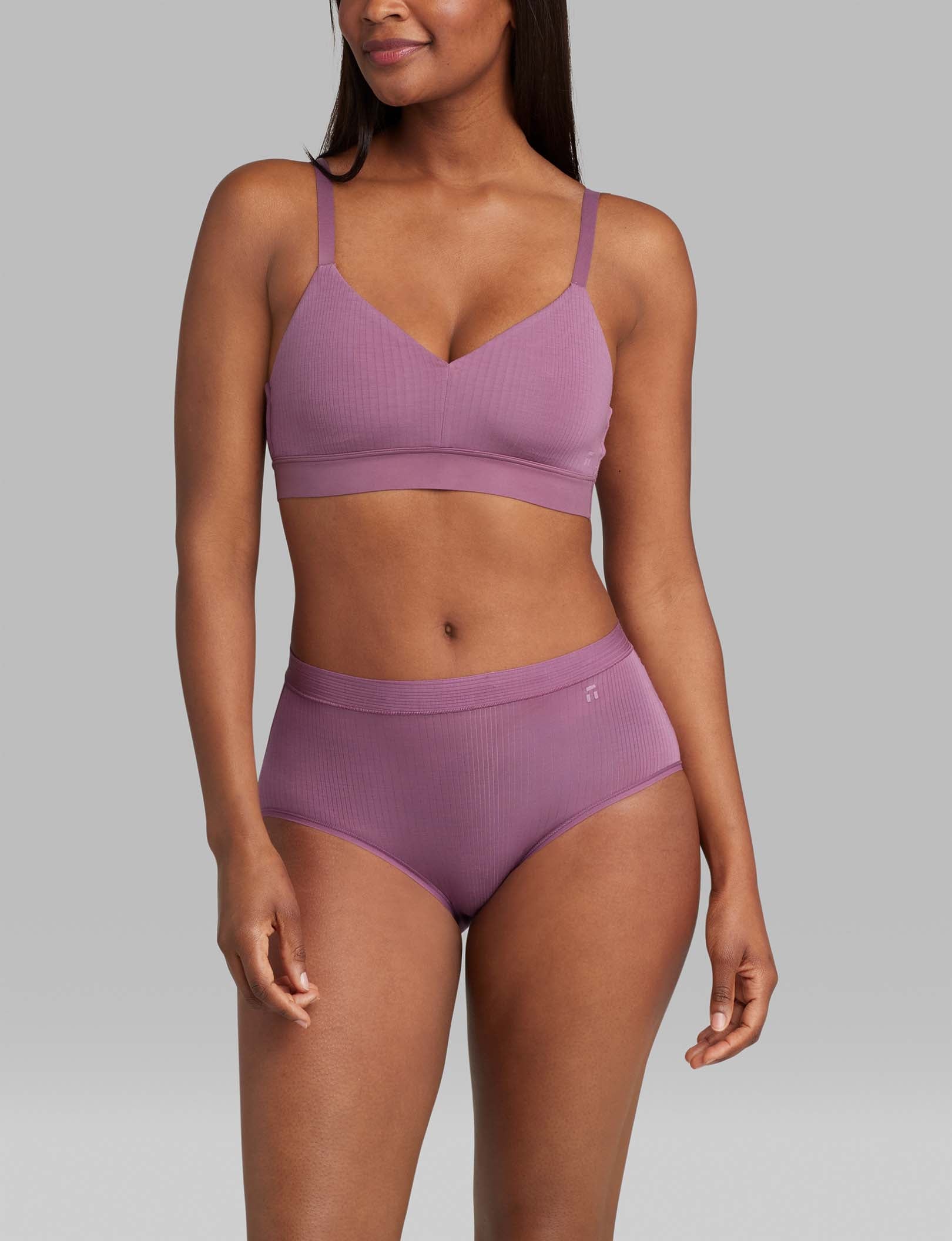 Women's Second Skin Luxe Rib Triangle Bralette
