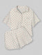Women's Downtime Pajama Top & Short Set::Coconut Milk Sweetheart::Swatch