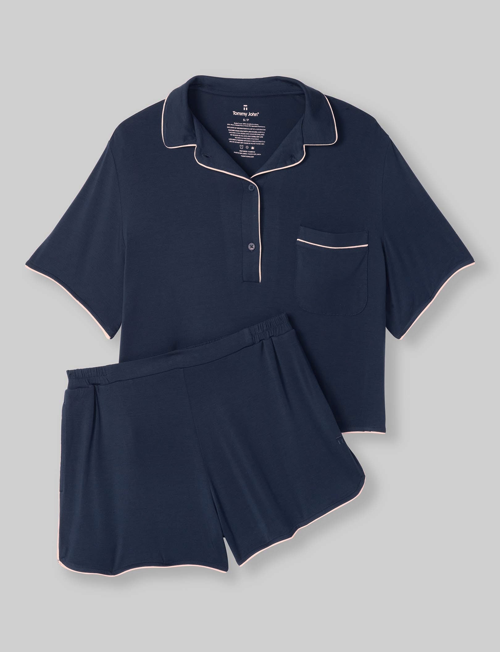 Women's Downtime Pajama Top & Short Set