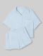 Women's Downtime Pajama Top & Short Set::Angel Blue::Swatch