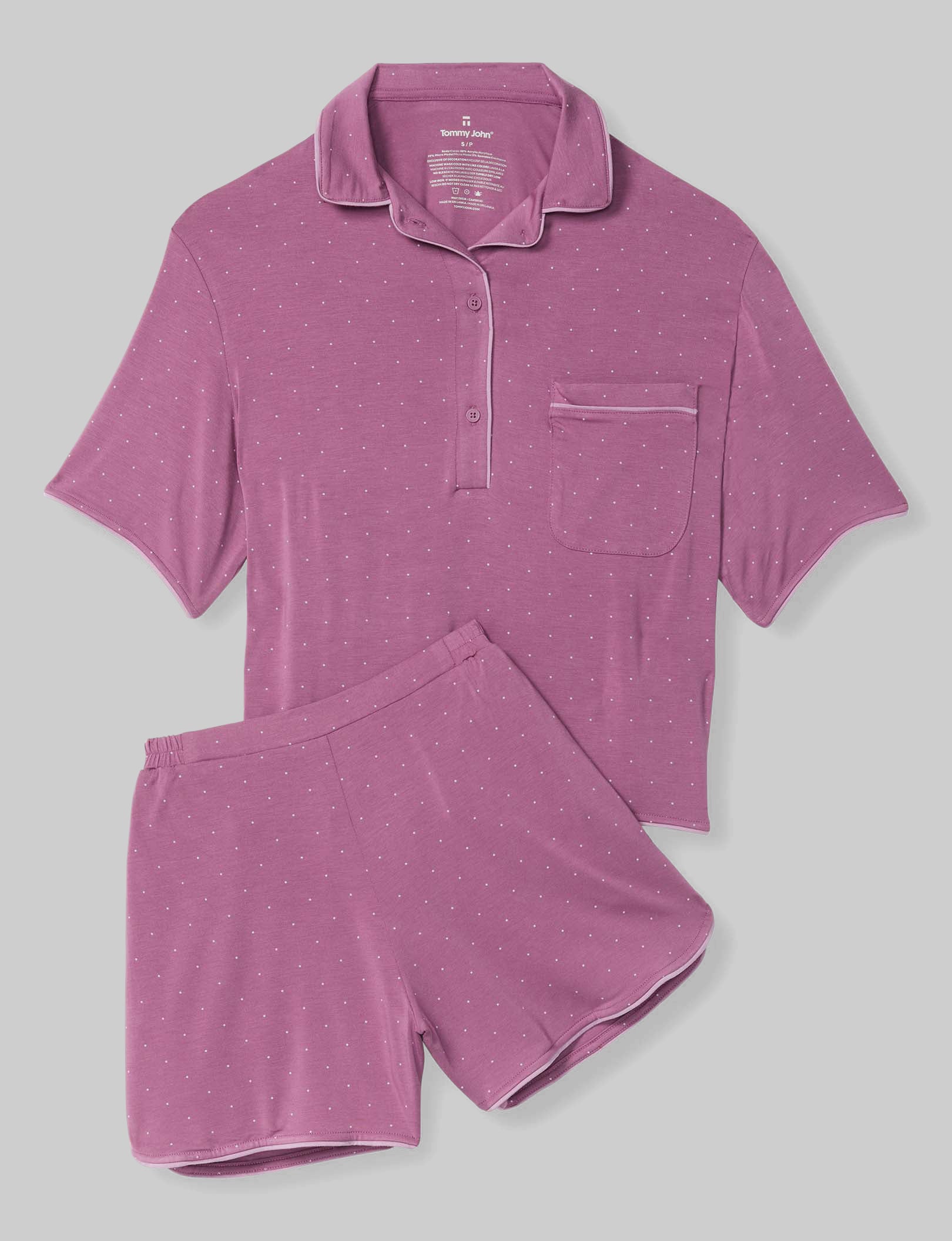 Women's Downtime Pajama Top & Short Set