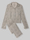 Women's Downtime Long Sleeve Pajama Top & Pant Set::Simple Leopard::Swatch