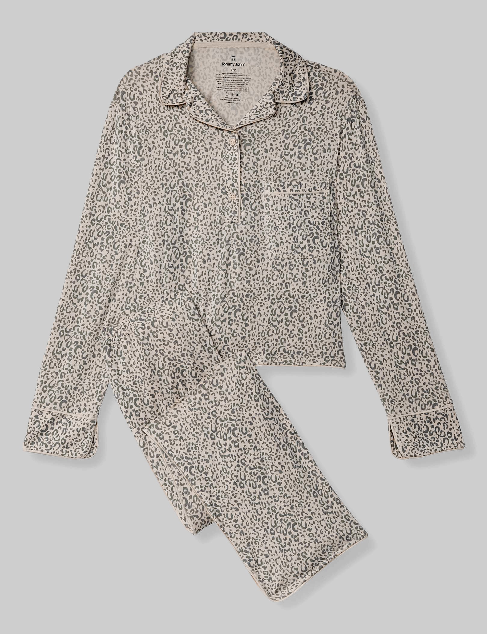Women's Downtime Long Sleeve Pajama Top & Pant Set