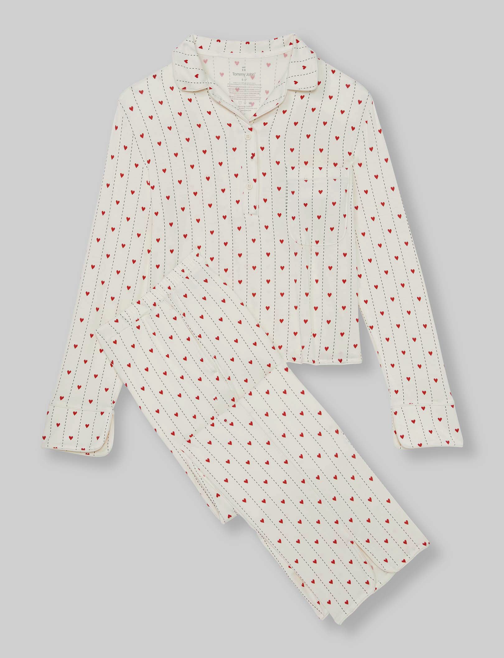 Women's Downtime Long Sleeve Pajama Top & Pant Set