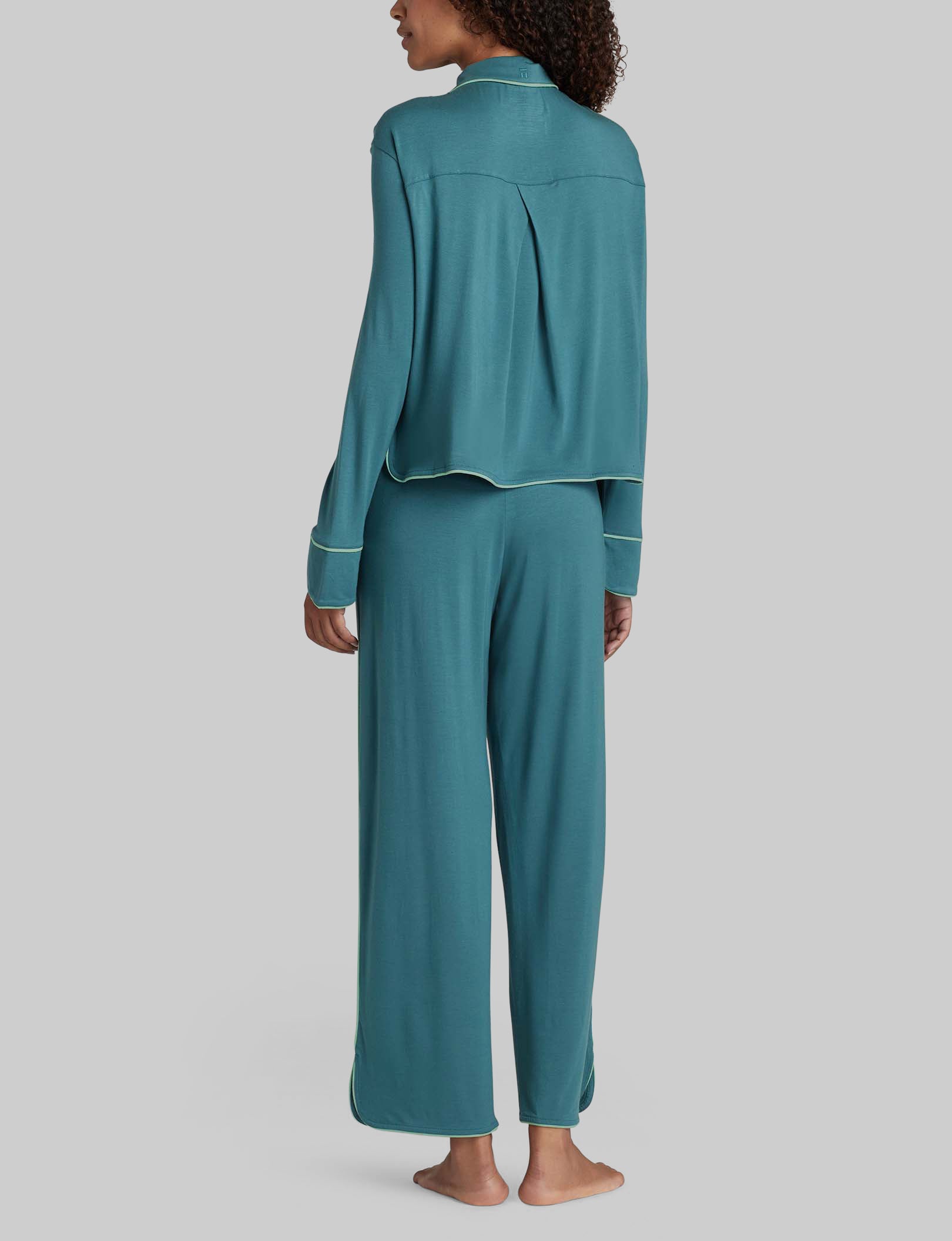 Women's Downtime Long Sleeve Pajama Top & Pant Set