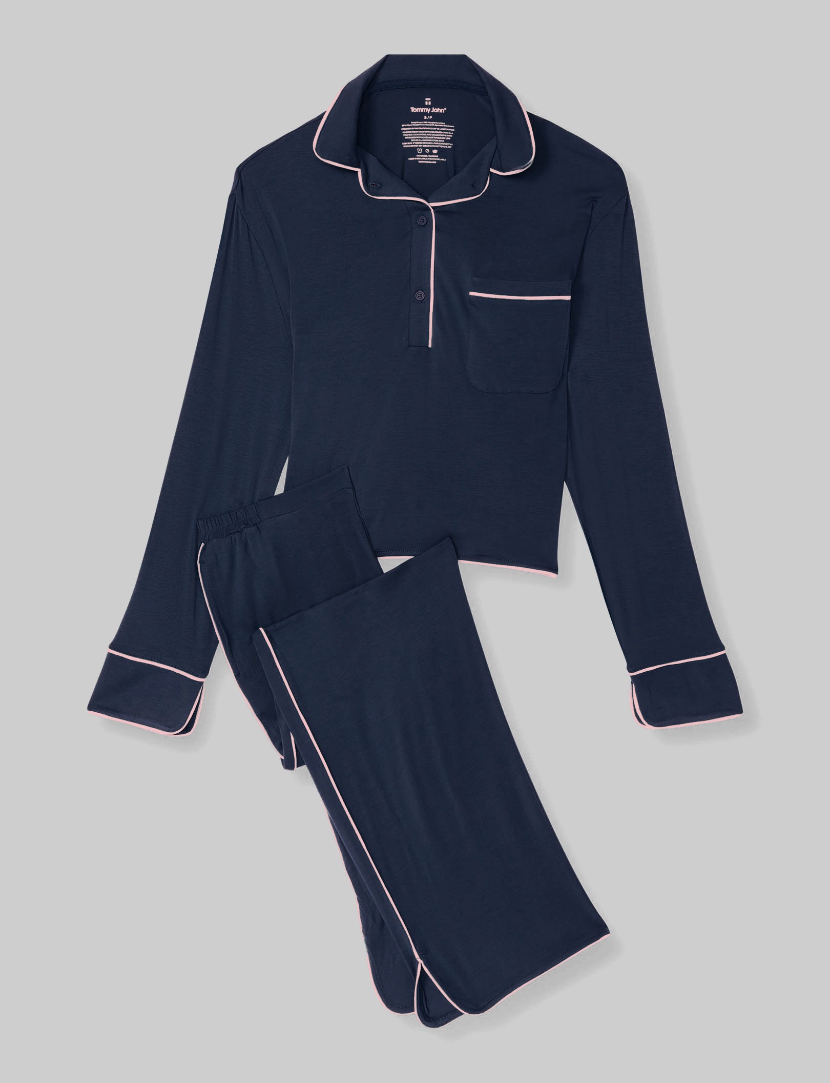 Women's Downtime Long Sleeve Pajama Top & Pant Set