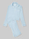 Women's Downtime Pullover Long Sleeve Pajama Top & Pant Set::Angel Blue::Swatch