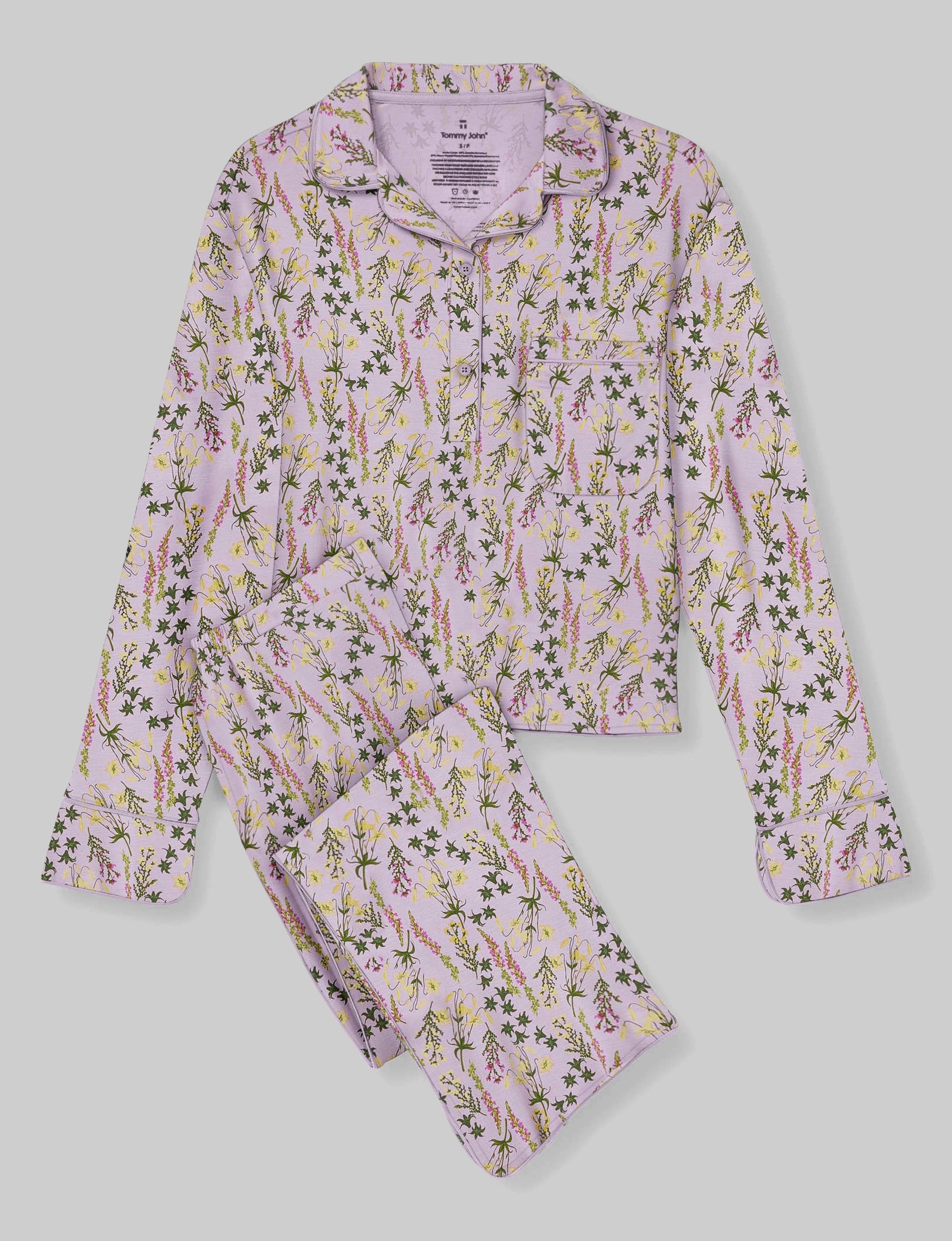 Women's Downtime Long Sleeve Pajama Top & Pant Set