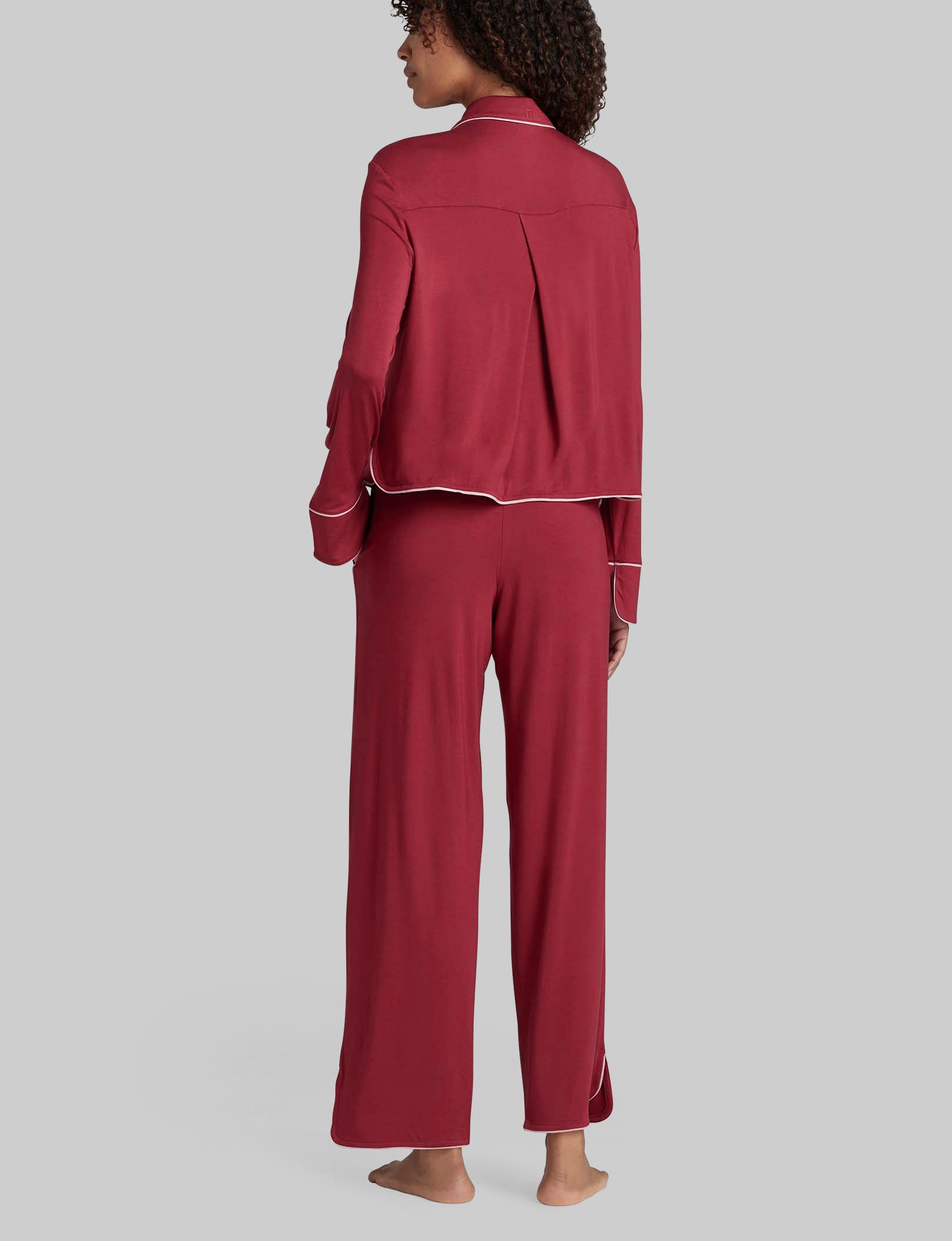 Women's Downtime Long Sleeve Pajama Top & Pant Set