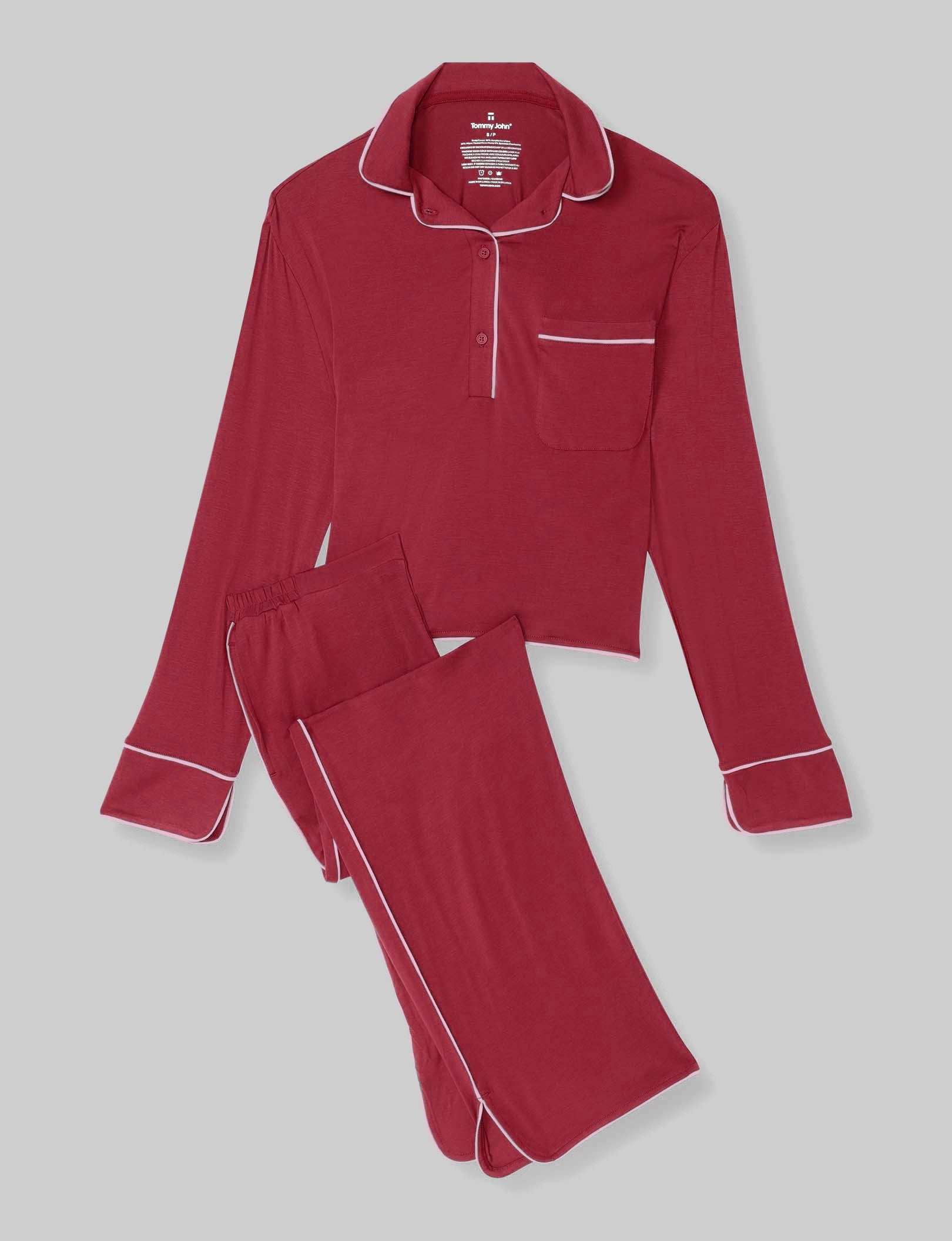 Women's Downtime Long Sleeve Pajama Top & Pant Set