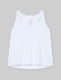 Women's Second Skin Not-Too-Cropped Tank::White::Swatch