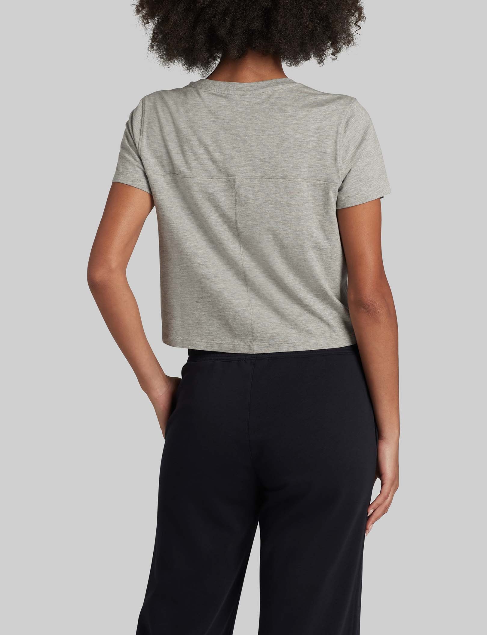 Women's Second Skin Not-Too-Cropped Crew Neck Tee