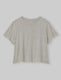 Women's Second Skin Not-Too-Cropped Crew Neck Tee::Heather Grey::Swatch