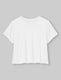 Women's Second Skin Not-Too-Cropped Crew Neck Tee::White::Swatch