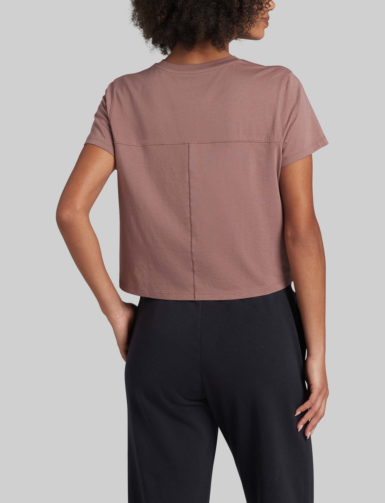 Women's Second Skin Not-Too-Cropped Crew Neck Tee