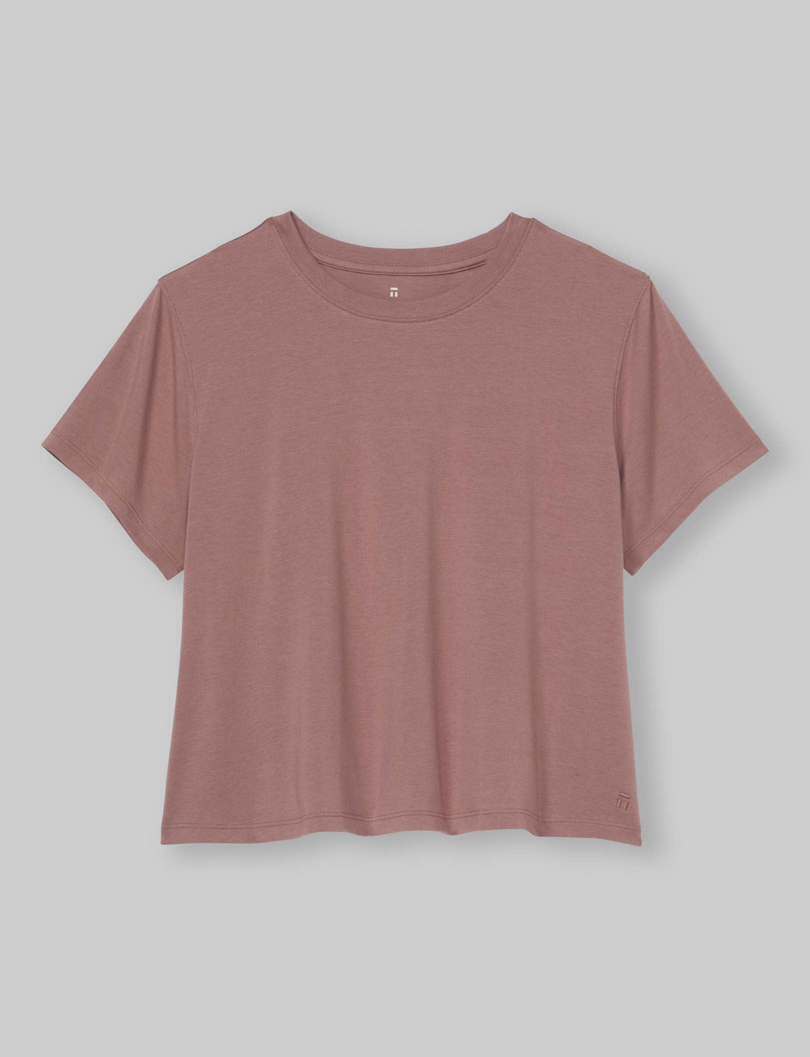 Women's Second Skin Not-Too-Cropped Crew Neck Tee