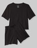 Women’s Power Nap Tee & Short Set::Black::Swatch