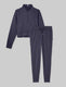 Women's French Terry Half-Zip & Jogger Set::Night Sky