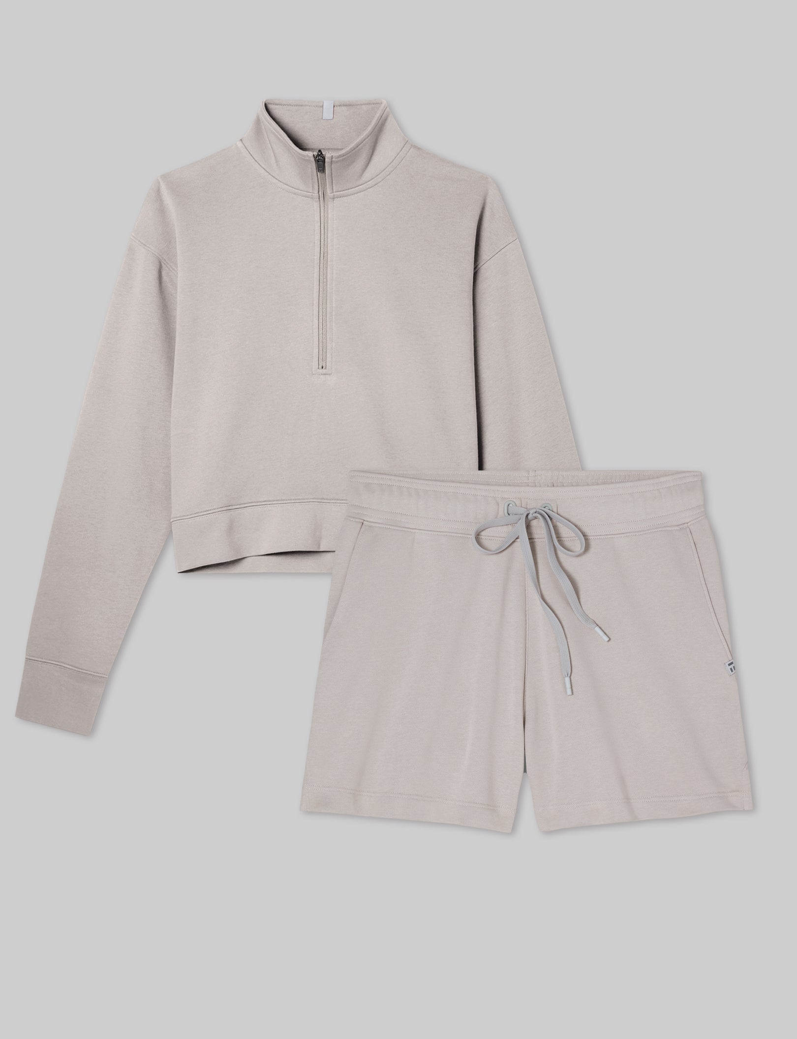 Women's French Terry Half-Zip & Short Set