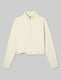 Women's French Terry Half-Zip Sweatshirt::Almond Milk::Swatch