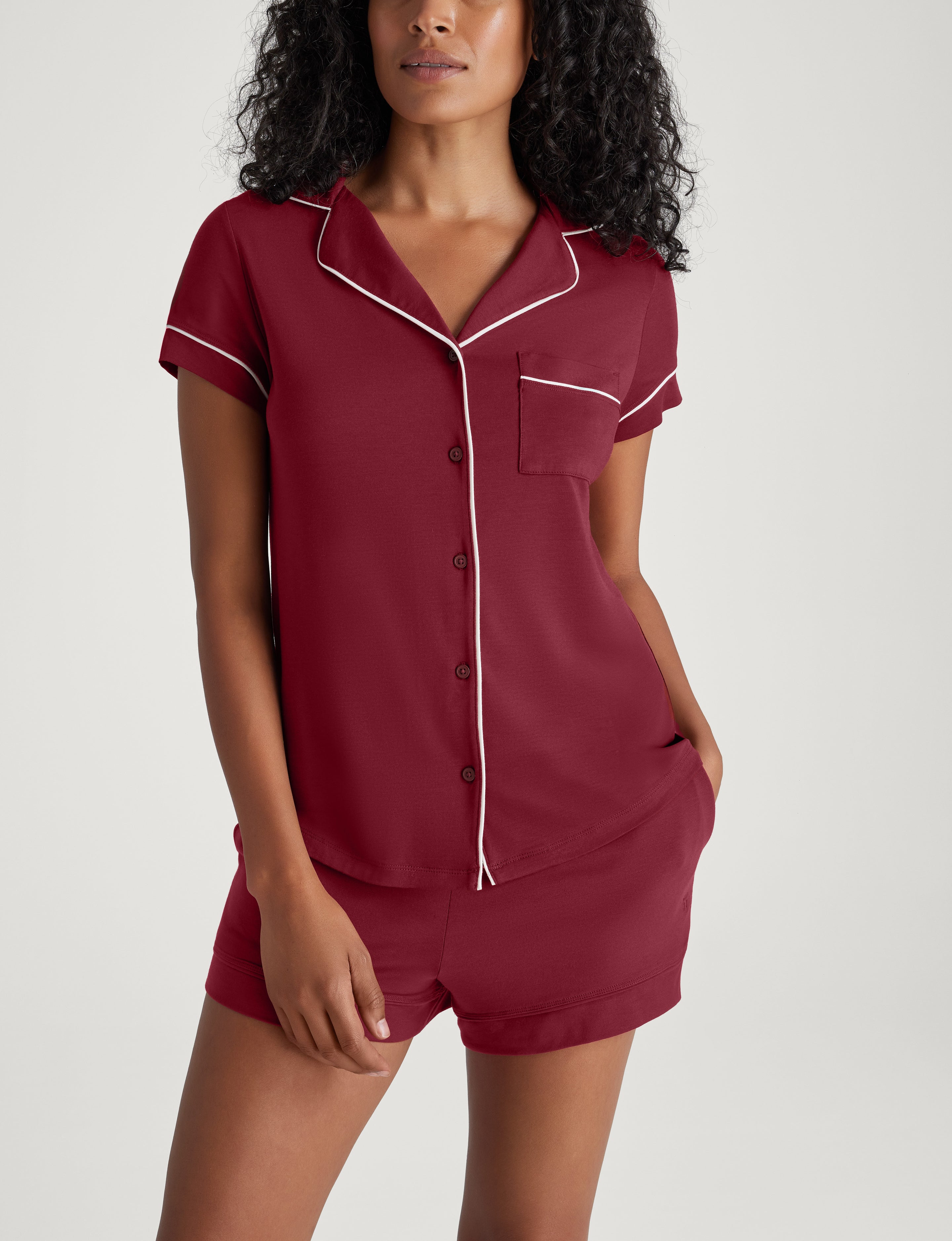 Women's Downtime Pajama Top & Short Set