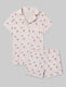 Women's Downtime Pajama Top & Short Set::Ribbon and Bows::Swatch